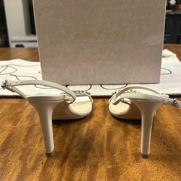 Jimmy Choo Meira Embellished High Heel Slide Sandals Size 36 NEW - Picture 14 of 16